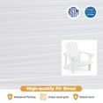 thumbnail image 7 of Infans Kid's Adirondack Chair Patio Wood High Backrest Arm Rest 110 LBS Capacity White, 7 of 7
