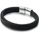 thumbnail image 4 of FlätadeläderarmbandförmänArmbandArmbandMode, 4 of 5