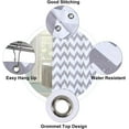 thumbnail image 5 of 72"x78" Gray White Fabric Shower Curtain for Bathroom, Extra Long Hotel Luxury Chevron Striped Geometric Design for Decorative Bathroom Curtains, 5 of 6