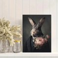 thumbnail image 2 of UXIEQU Vintage Rabbit Portrait Oil Painting Canvas Wall Art 15.75x11.81 Inches, 2 of 8