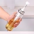 thumbnail image 2 of Yuarrent Dispensador de bomba de salsa de vidrio, transparente, reutilizable, lavable, de boca ancha, accesorios para botellas de cocina Organizadores de utensilios de cocina 300ml, 2 of 6