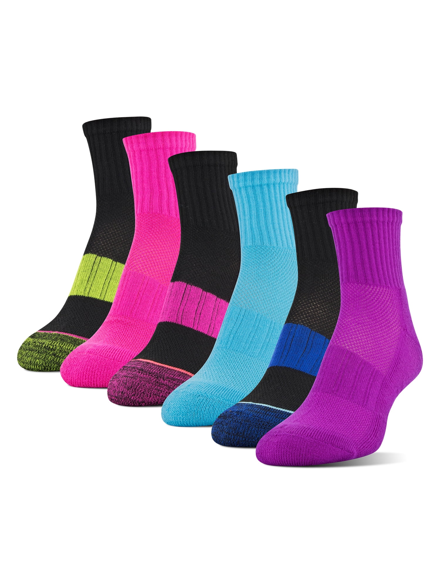 Athletic Works Women's Midcushion Ankle Socks, 6 Pairs - Walmart.com