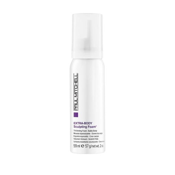 Paul Mitchell Extra-Body Sculpting Foam, Adds Fullness, Touchable Finish, For Fine Hair, 2 oz.