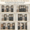 thumbnail image 3 of Homieasy 12-Drawer Customizable L-Shaped Closet System ,8.5-11.5 Ft with 4 Hanging Rods & 3 Tower,Black, 3 of 6