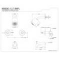 thumbnail image 2 of Kingston Brass KB8242NFL NuWave French Tub and Shower Faucet, Polished Brass, 2 of 2