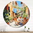 thumbnail image 1 of Designart "Laundry Day in the Province II" Bath & Laundry Oversized Wall Clock, 1 of 6