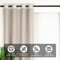thumbnail image 2 of 2pcs Curtain Rod Bracket Extendable Curtain Poles,No Drill Curtain Holder with Cap Finials Tap Right Into Window Frame Quick Hang for Bedroom Kitchen Window Valance Decoration, 2 of 8