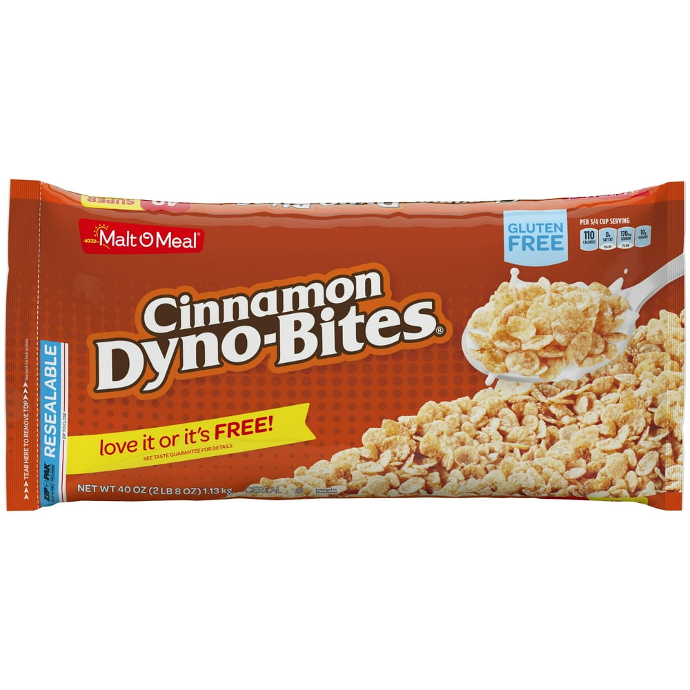 MaltOMeal Cinnamon DynoBites Gluten Free Cereal 40 oz Bag Walmart