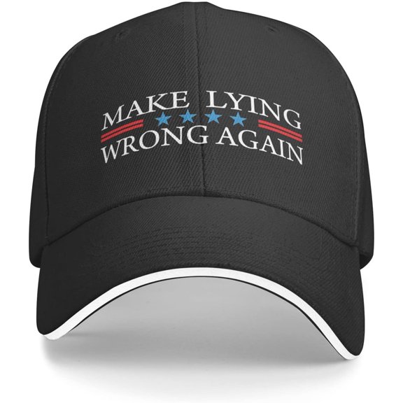 BIRDBATH Make Lying Wrong Again Hat for Men Baseball Hat Graphic Cap