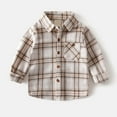 thumbnail image 3 of RUTAYY Children Boys Shirt Plaid Print Long Sleeve Casual Button Down Tops Comfortable Leisure Tops, 3 of 4