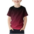 thumbnail image 1 of T-shirt pour Enfants, Manches Courtes Col Rond Imprimé Design Sportif Récréatif, Mélange Coton-polyester Doux, Ajustement Confortable et Respirant, Idéal pour l'Été, Usage Quotidien et Fêtes d'Anniversaire, 1 of 4