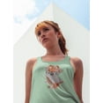 thumbnail image 2 of Cute Koala With A Wreath Tank Women -Image by Shutterstock, Female XX-Large, 2 of 4