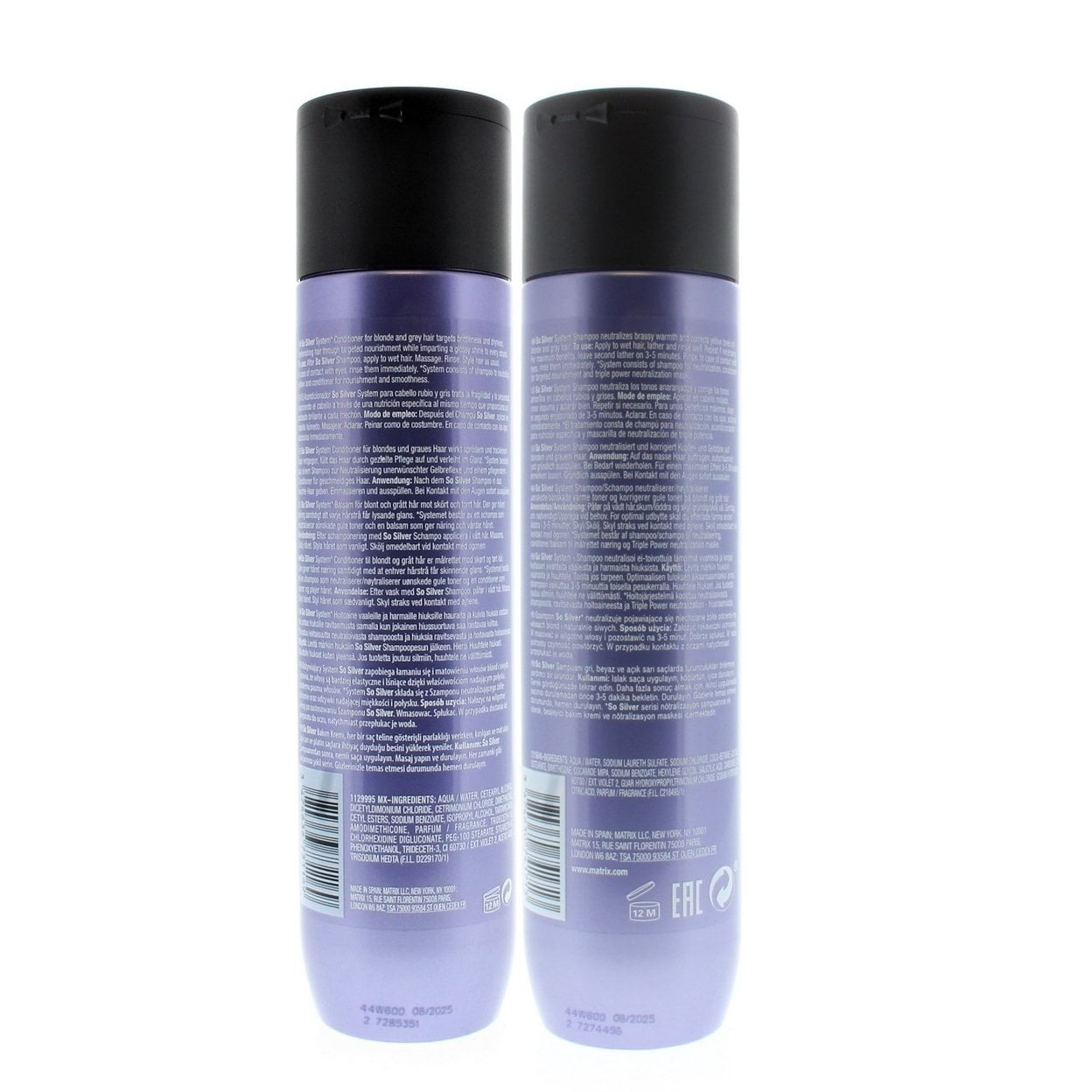 Matrix Total Results So Silver Color Obsessed Shampoo and Conditioner 10.1oz/300ml Set