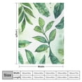 thumbnail image 4 of JRXY  Tropical Palm Leaf Blanket Green Giant Leaves Throw Blankets for Sofa or Bed White, 4 of 6