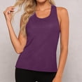 thumbnail image 5 of Gunia Women Tank Tops Yoga Top With Backless Design Breathable Ice Silk Workout Athletic Tank For Fitness And Sports Womens T Shirt Purple L, 5 of 7