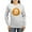Ash Gray, variant on - Bitcoin Logo Long Sleeve T Shirt - Women's Long Sleeve Graphic Casual T-Shirt