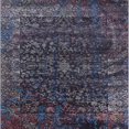 thumbnail image 1 of Ahgly Company Indoor Square Mid-Century Modern Charcoal Black Oriental Area Rugs, 5' Square, 1 of 6