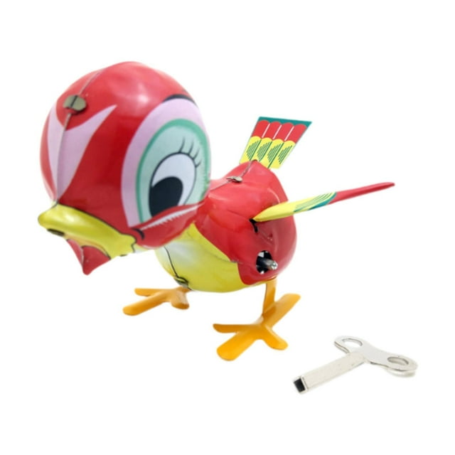 Viento Toy Duck Clockwork Juguete encantador Interactivo Metal Tin Windup Juguete de de animal para decoración de estanterías Edades 4-8