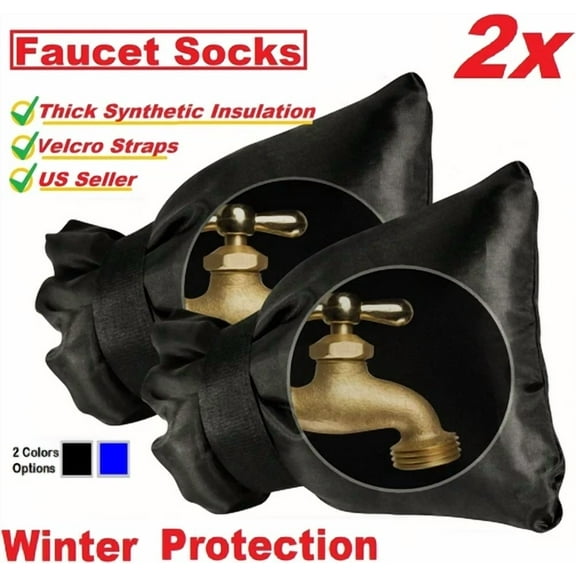 2X Outdoor Water Faucet Thickened Cover Sock Winter Freeze Protection Waterproof