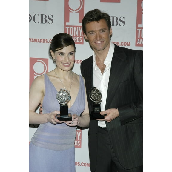 Idina Menzel And Hugh Jackman At 2004 Tony Awards, New York City, June 6, 2004 (Photo By S SaracEverett Collection) Celebrity (16 x 20)