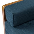 thumbnail image 4 of Noble House Indoor Fabric Tufted Chaise Lounge, Navy Blue, 4 of 8