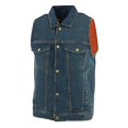 thumbnail image 4 of Milwaukee Performance Men's Shirt Collar Denim Vest (Blue, X-Large), 4 of 7