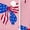 Pink B, variant on Baby Toddler 4th of July Pajamas Kids American Flag Sleep Set White 9-10 Years