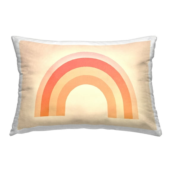 Stupell Industries Boho Rainbow with Gradient Decorative Printed Throw Pillow Design by Andrea Haase.