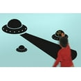 thumbnail image 4 of Zeckos Chalkals Alien Invasion UFO Spaceship Chalkboard Kids Room Wall Decals, 4 of 4