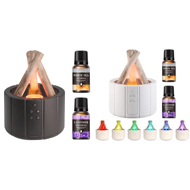 Humidificador Niebla Con Difusor Fuego Llama Fogata 250 Ml para El (un Color)