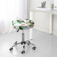 thumbnail image 5 of Modern Parrot Toucan Cockatoo Round Bar Stool Seat Covers, Elastic Round Chair Cover Stool Seat Slipcover Bar Stool Cushions Round Pad for 12-14 inch, 5 of 5