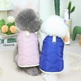 thumbnail image 5 of 2022 Dog Clothes Pet Traction Cotton Waistcoat New Wool Warm Clothes Teddy Pet Clothes light pink 2XL, 5 of 8
