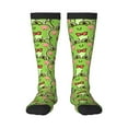 thumbnail image 2 of Lsque Cute Green Frog Printed Crew Socks Men's Women's LightWeight Thin Casual Calf Socks ,Knee High Socks,Cotton Socks, 2 of 9