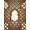 Gold, Pattern 5, variant on ODIKA 4' x 6' Machine Washable Non-Slip Area Rug, oriental geometric High Traffic Rug, Beige, 1254775