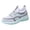 Green, variant on Fashionable Sock-Fit Daily Shoes, Lightweight Non-Slip Athletic Sneakers, Women's Breathable Knit Lace-Up Sneakers - Lightweight Color-Block Comfort Walking Shoes, Green 9.5