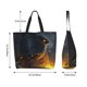 thumbnail image 5 of Fotbe Glowing Snake Dark Forest Bolsa Tote Estética de Lona con Estampado para Mujer - Bolsa Reutilizable de Hombro Casual para Vacaciones, Compras, Trabajo y Gimnasio, 5 of 8