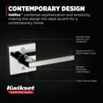 thumbnail image 4 of Kwikset Halifax Square Dummy Lever Doorknob Polished Chrome - Single Dummy Lever, 4 of 8
