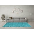 thumbnail image 3 of Ahgly Company Indoor Rectangle Abstract Light Blue Contemporary Area Rugs, 2' x 4', 3 of 4