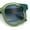 Green - Smoke, variant on Unique Cloud Shape Thick Plastic Horn Rim Retro Sunglasses Blue - Smoke