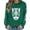 10#Army Green, variant on Oversized Halloween Sweatshirt Womens Crew Neck Casual Cute Printed Shirts Lightweight Loose Fit Long Sleeve Vintage Tops