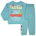 thumbnail image 2 of Disney Clothes Baby Boys Pant Set – Mickey Mouse Long Sleeve Top & Pants (Turquoise) – 12M, 2 of 8