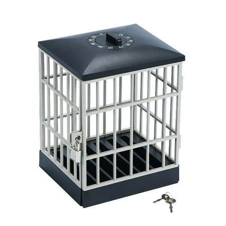 〖Follure〗Cell Phone Storage Cage Cell Phone Prison TimingLock And Key Office Party Jail