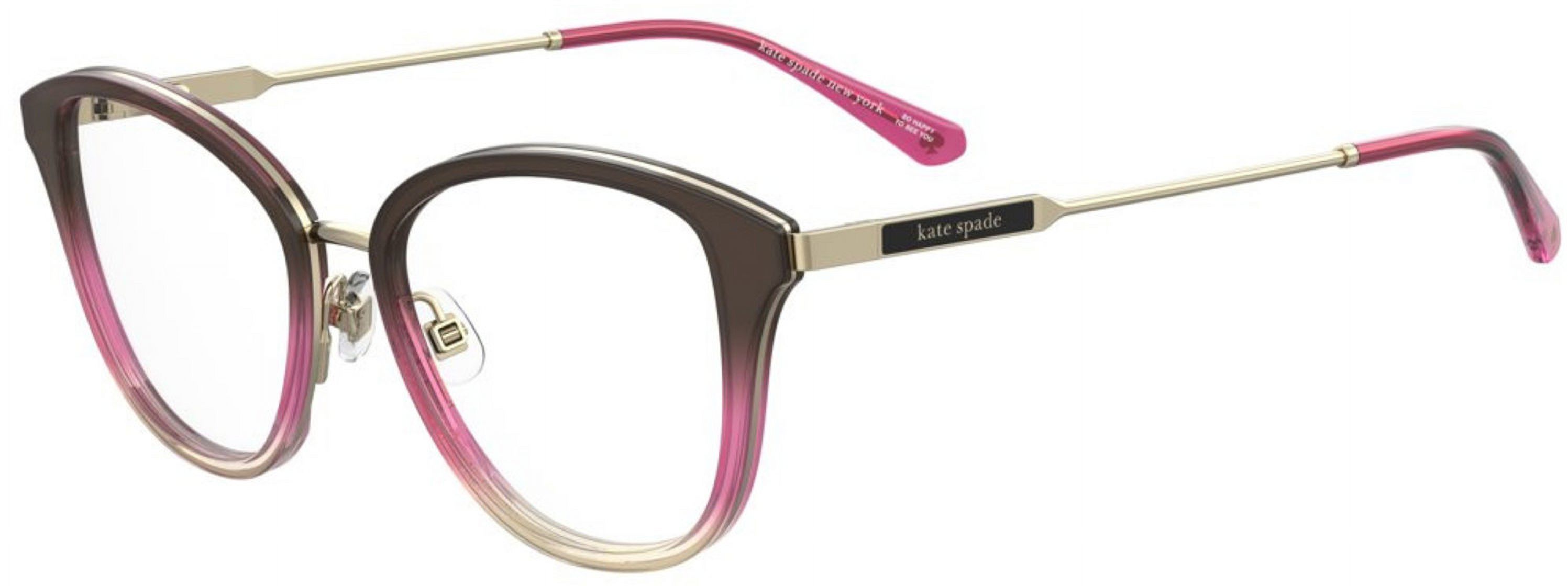 Kate Spade EYEGLASSES KSWANDA-900-55 New with case Eyeglasses Kate Spade WANDA 900 Crystal - Walmart.com main image 4