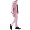 thumbnail image 4 of Ensemble de Fête Slim à Col Cranté Uni 4 Pcs pour Garçons, Mariage, Événements de campus Banmo, 4 of 5