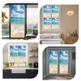 thumbnail image 7 of Ocean Beach Window Privacy Film, Blue Sky Waves Sand Horizon Shore Summer Static Cling UV Sun Blocking Heat Control Window Tint Day and Night, Non-Adhesive One Way Windows Privacy Cover 17.7''x39.3'', 7 of 7