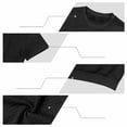 thumbnail image 4 of TEAJOPSUU Men's V-Neck Short Sleeve T-Shirt Slim Fit Solid Color Soft Breathable Casual Stylish Top Black, 4 of 7