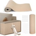 thumbnail image 1 of Protector de muebles para sofá de arañazos para gatos, 118 x 15.8 pulgadas, alfombrilla para arañazos para sofá, muebles y protector de pared, autoadhesivo recortable, protector de sofá para escalada, 1 of 8