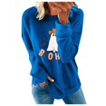 thumbnail image 1 of 2023 Chandail en Molleton de Mode pour Femmes 50 % de Rabais Liquidation Imprimé Mode Ample Manches Longues Col Rond chandail à Capuche, 1 of 3