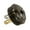 Black, variant on B&P Lamp® White Acorn Style Early Lamp Plug