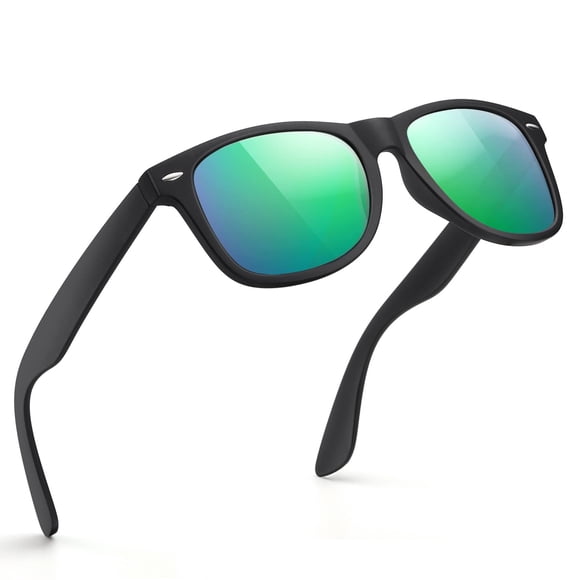 Gafas de sol FEIDUSUN polarizadas para hombre y mujer, negras